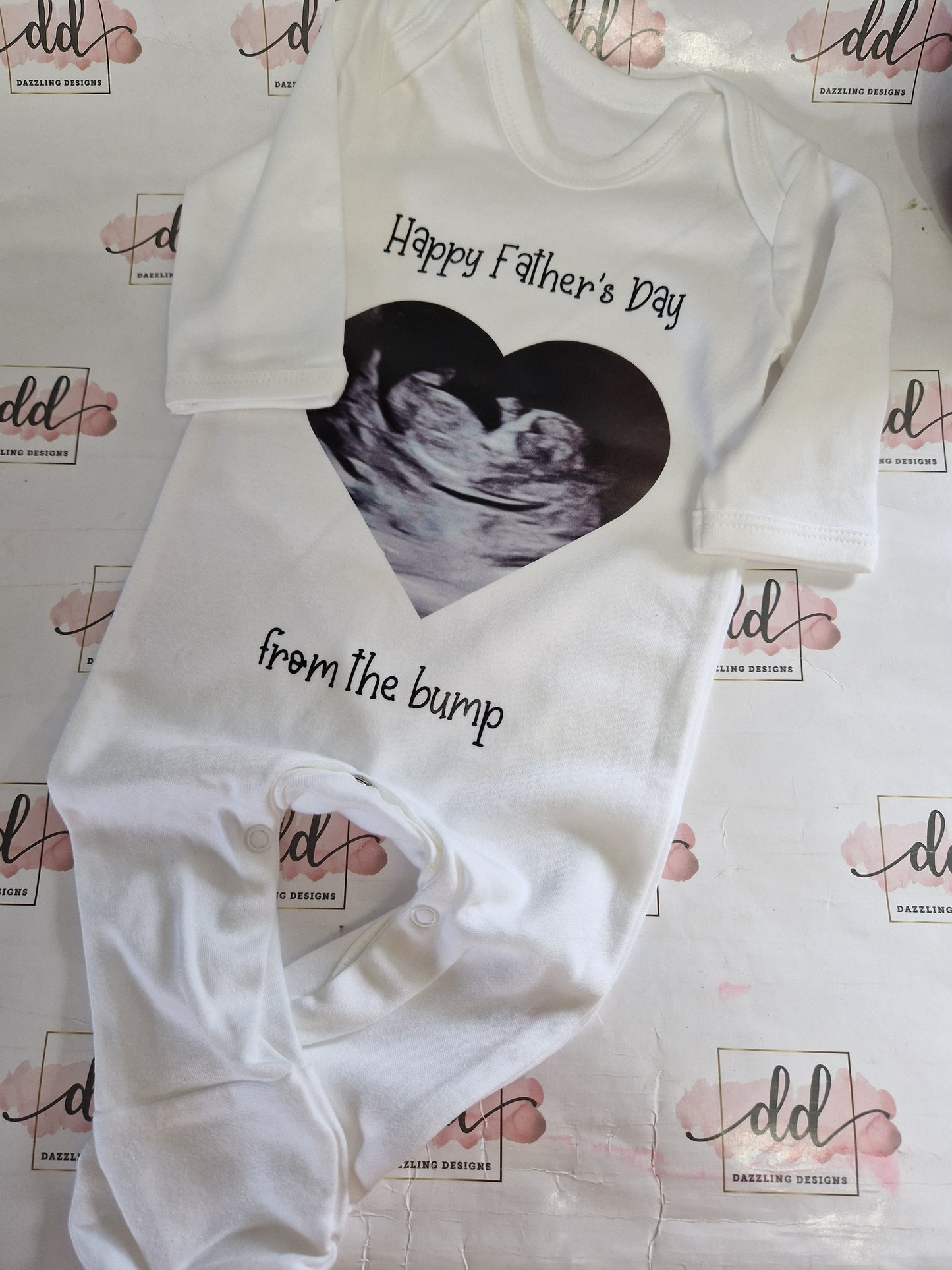 Fathers day baby grow