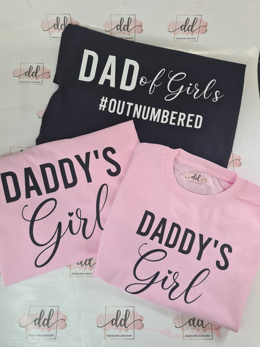 Dad of Girls & Daddys Girl set