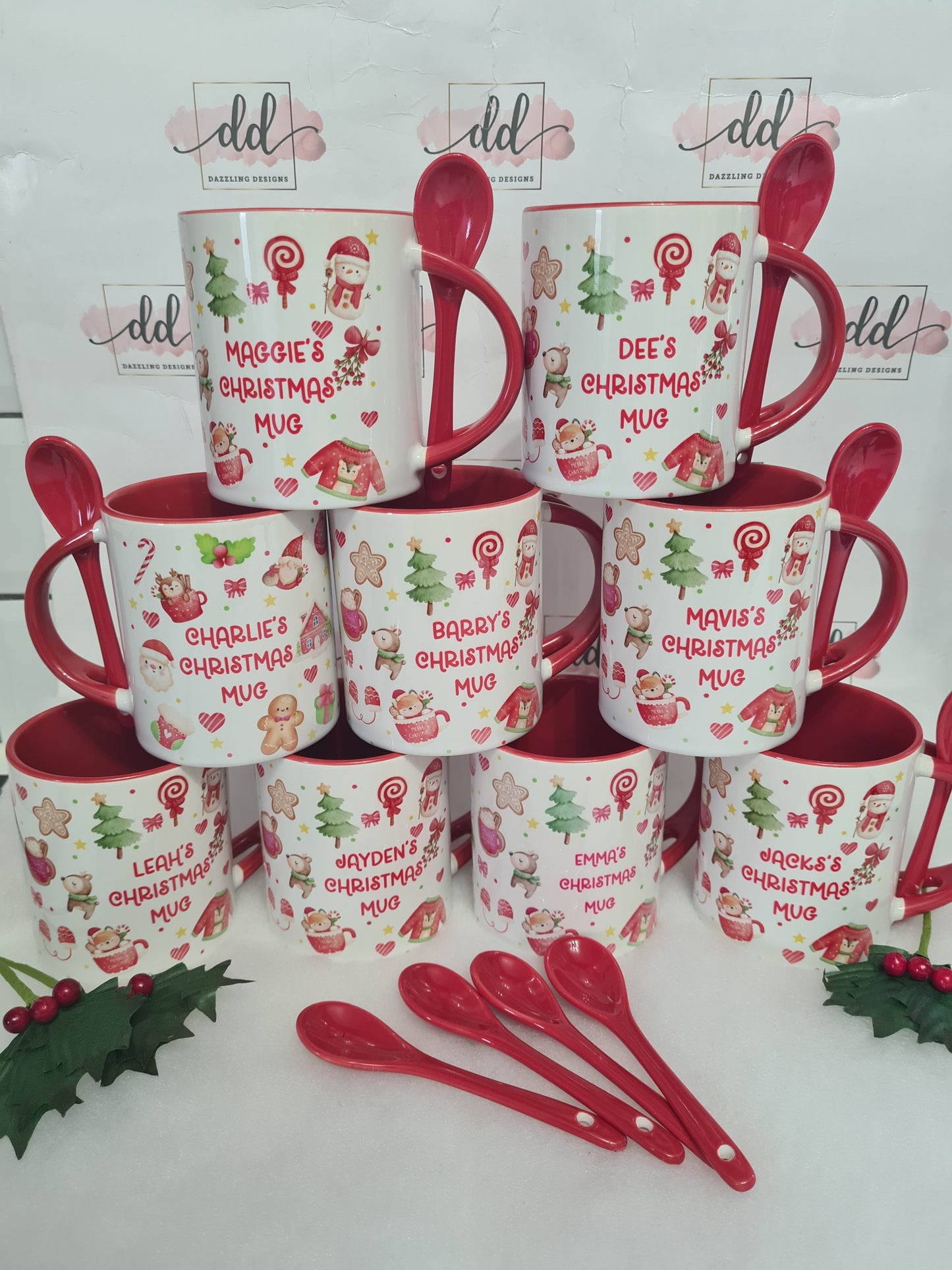 Christmas mug and spoon