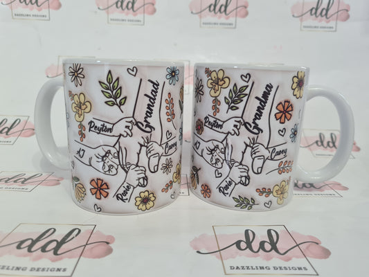 Hand in hand mug