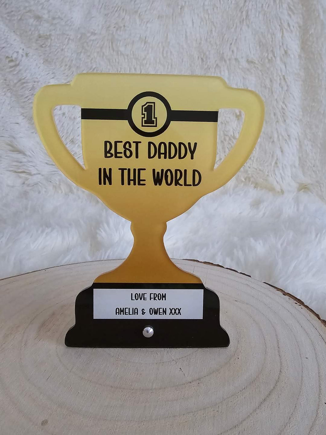 Best daddy/Grandad Trophy plaque