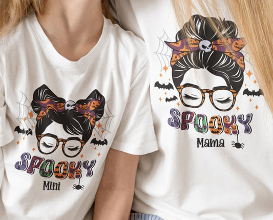 Spooky mama/mini tees