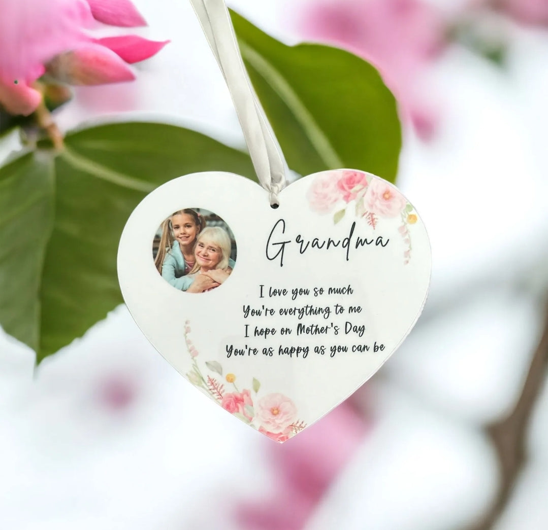 Grandma hanging heart