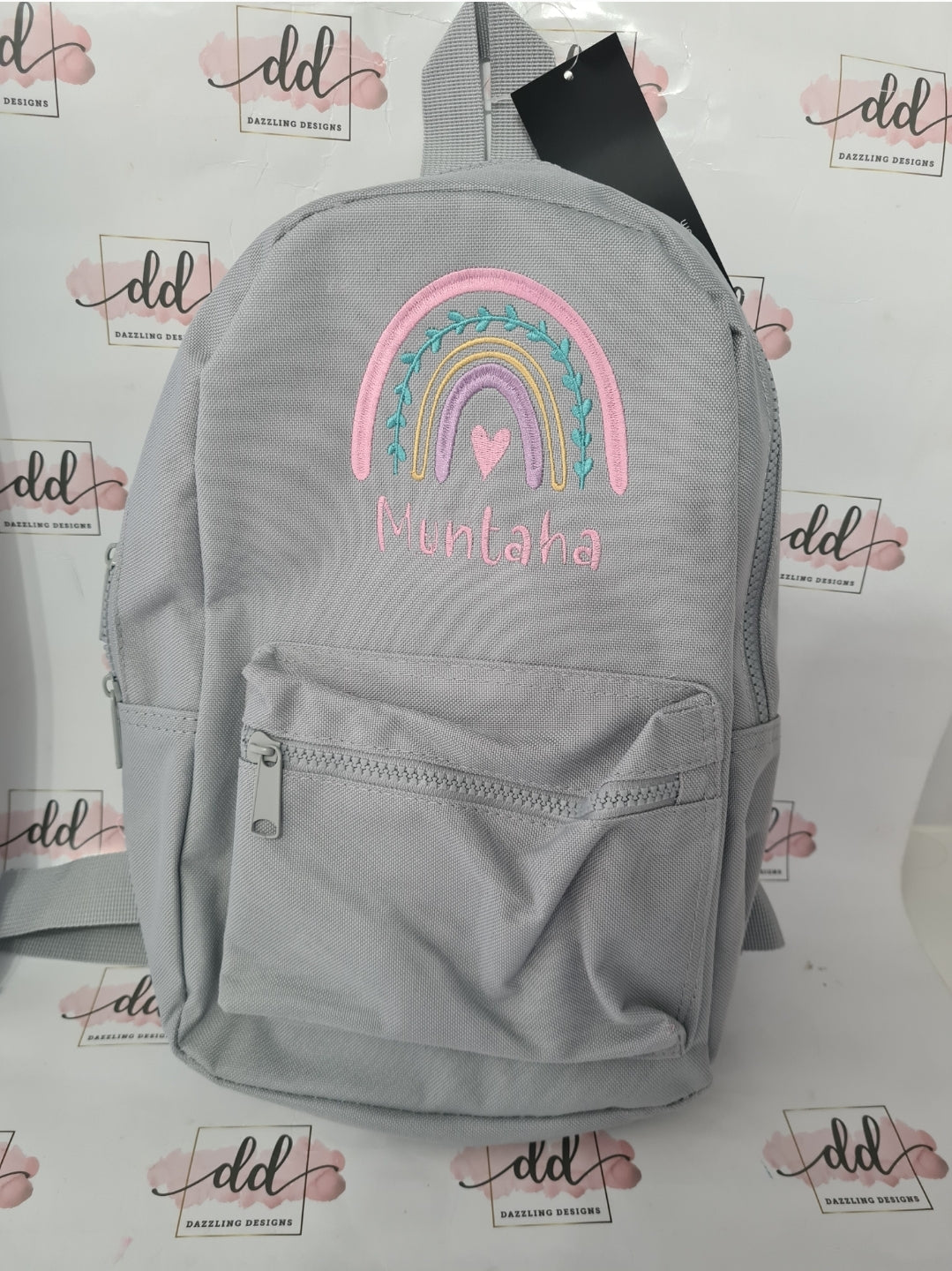 Rainbow 2 embroidered backpack