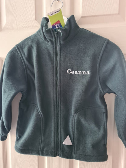 Childrens embroidered fleece