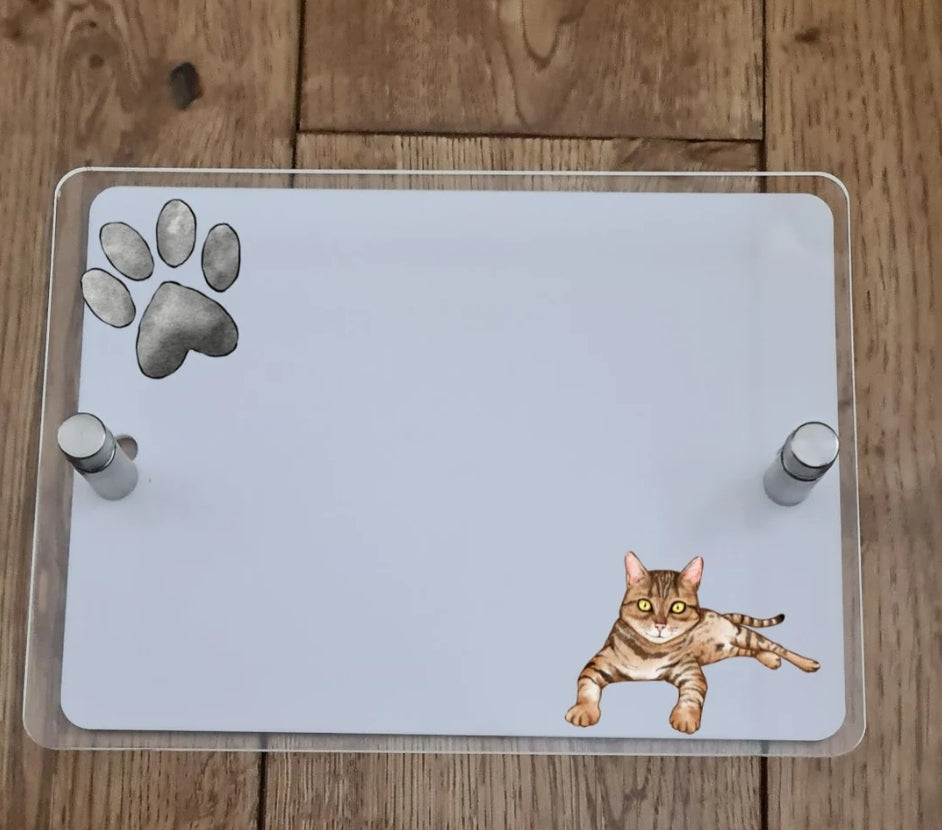 Cat house sign