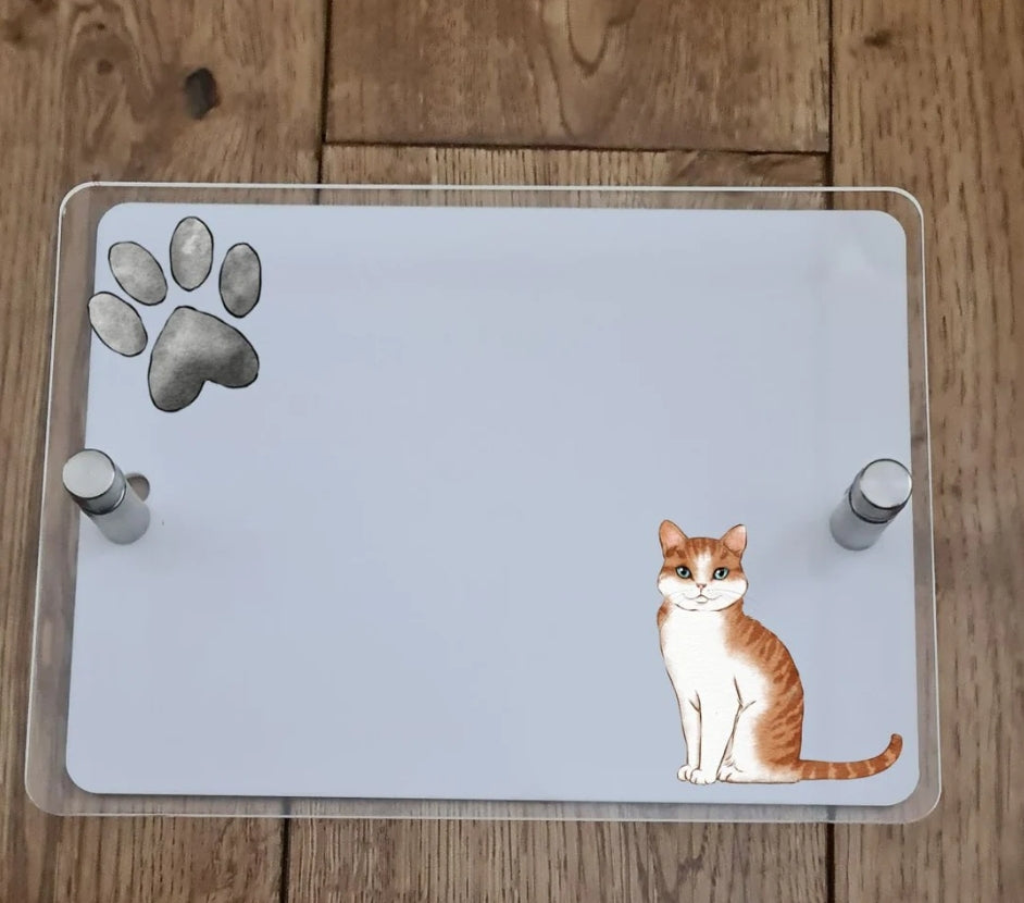 Cat house sign