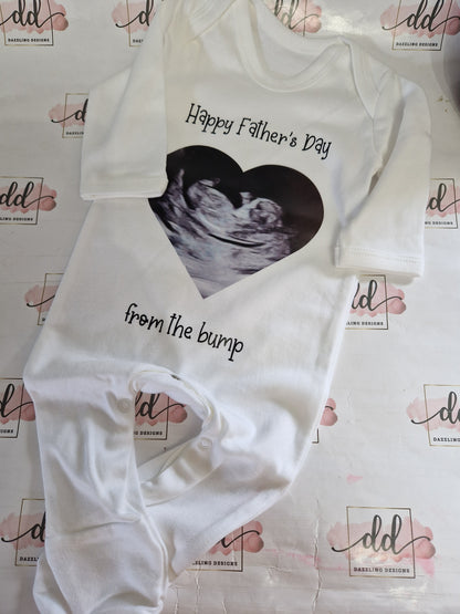Fathers day baby grow