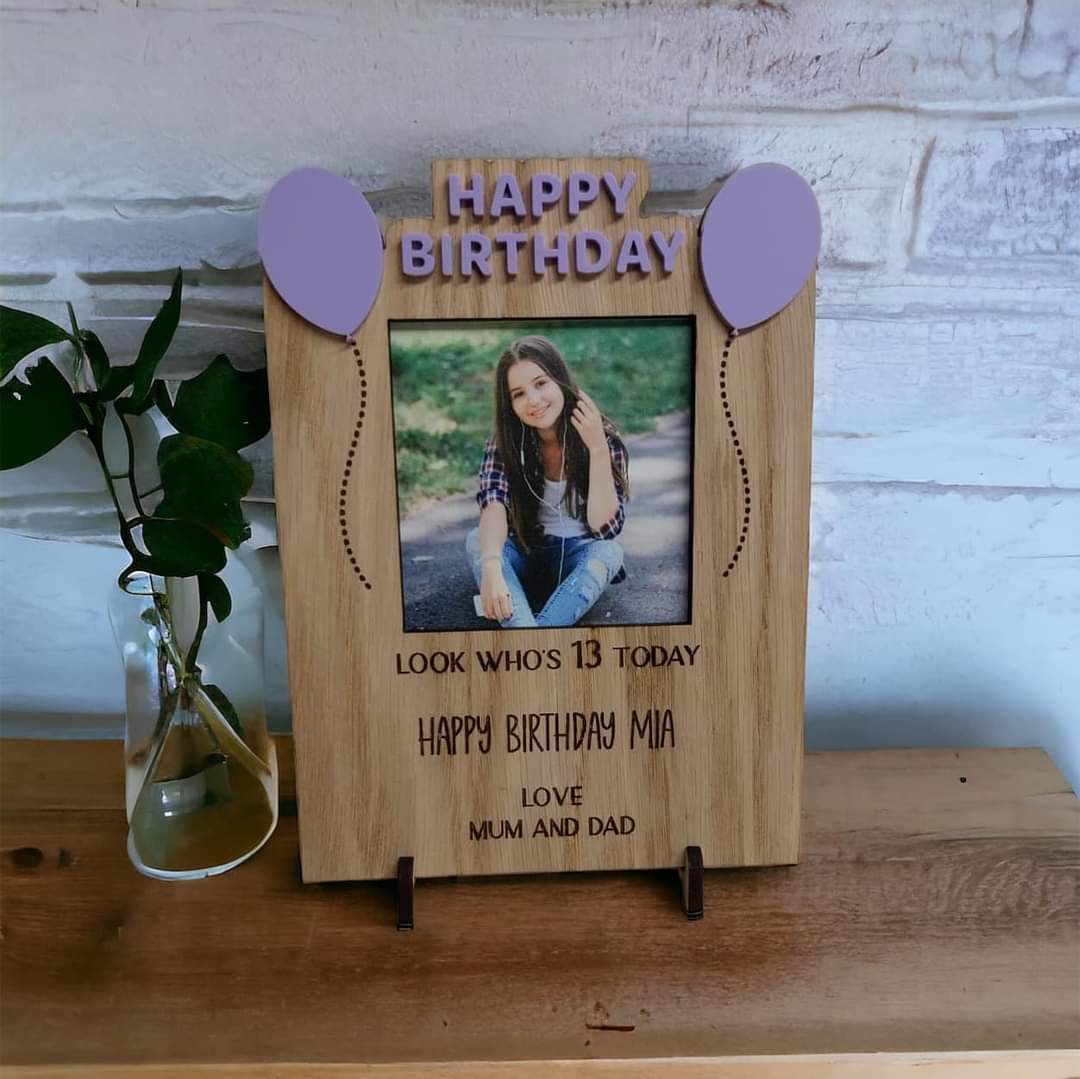 Birthday wooden plaque