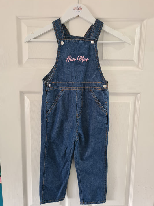 Denim dungarees