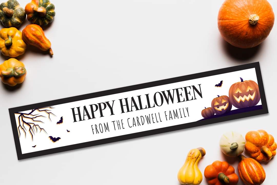 Personalised Halloween signs