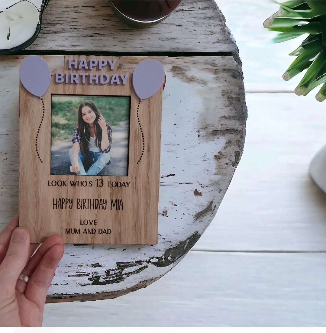 Birthday wooden plaque