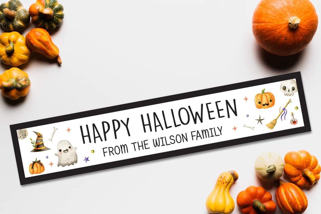 Personalised Halloween signs