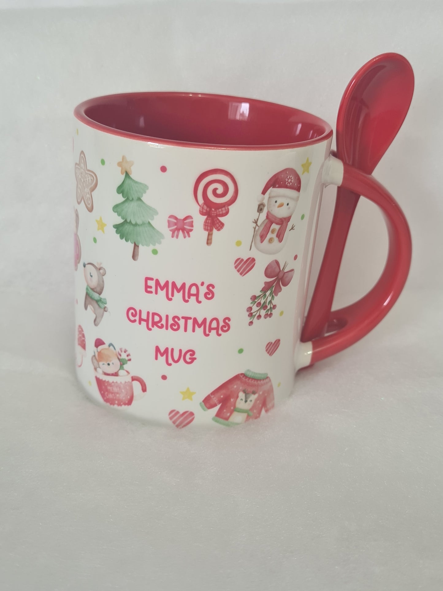 Christmas mug and spoon