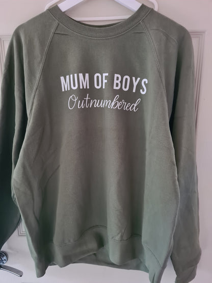 Mum of boys #outnumbered jumper