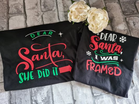 Sibling christmas T-shirt set