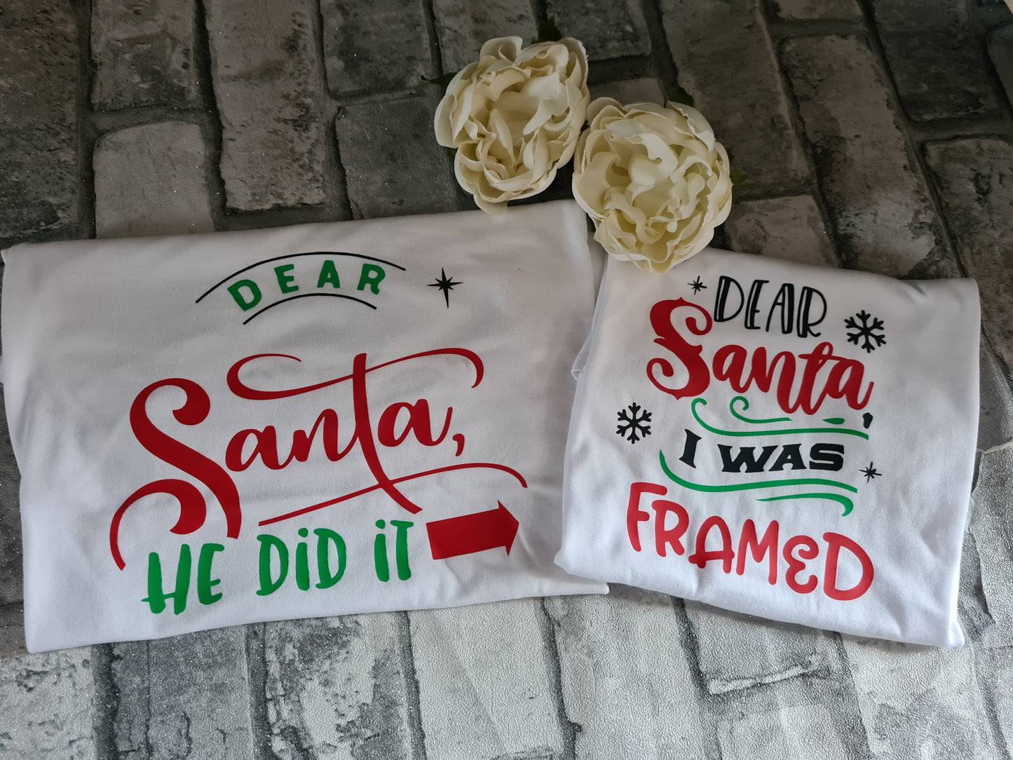 Sibling christmas T-shirt set