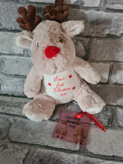 Babys first christmas teddy