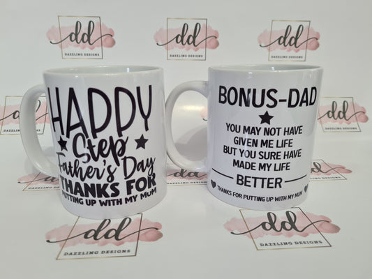 Step dad mugs