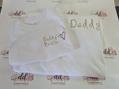 Daddy & Daddys bestie tshirt set