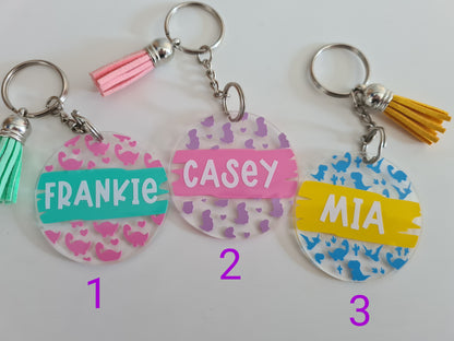 Acrylic keyrings