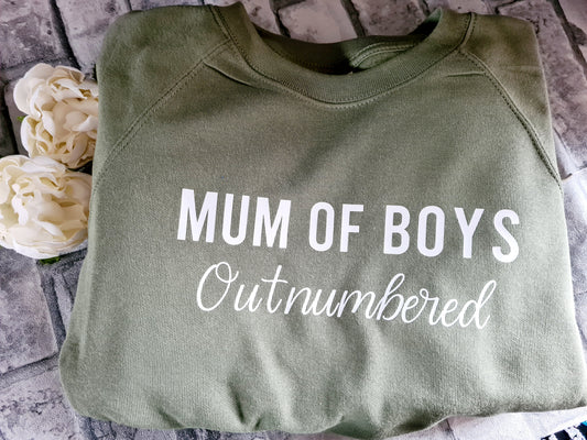 Mum of boys #outnumbered jumper