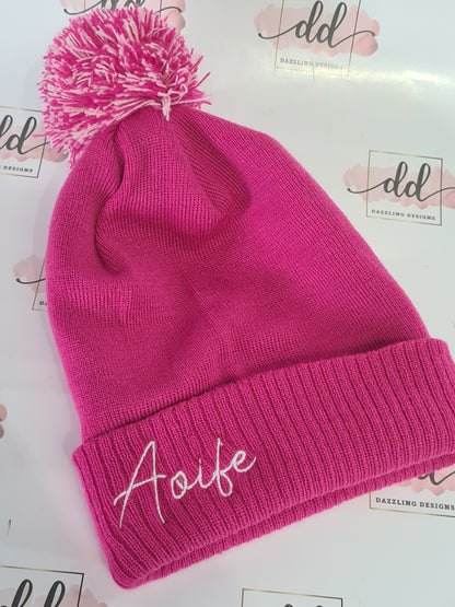 Personalised bobble hat