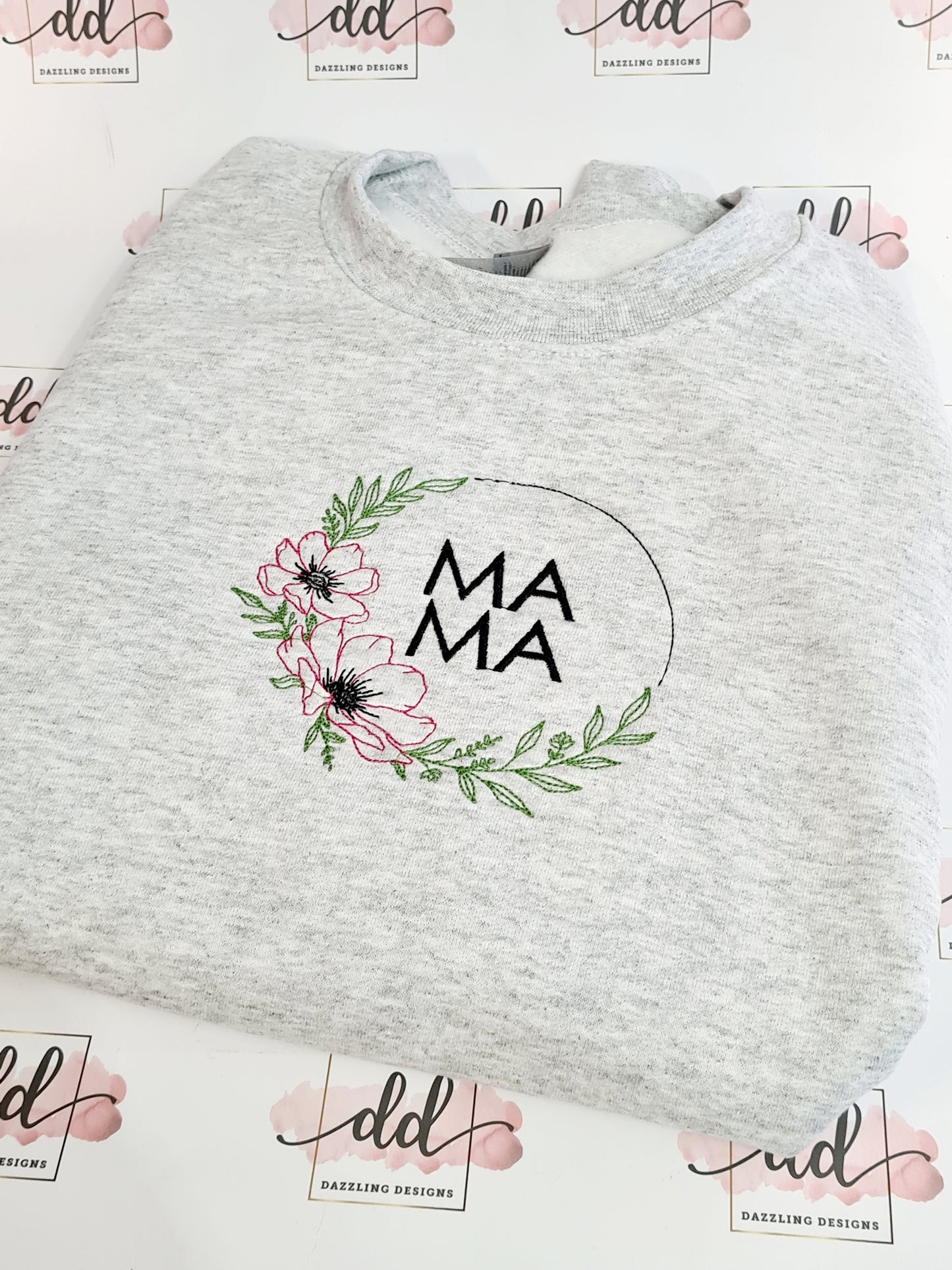 Mama design embroidered jumper