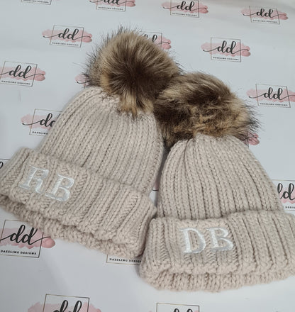 Personalised pompom hat