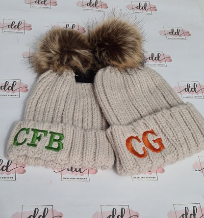 Personalised pompom hat