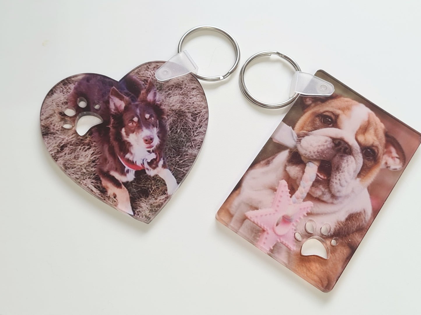 Acrylic pet keyrings