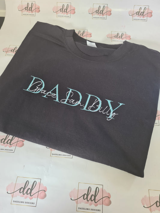 Embroidered dad tshirt
