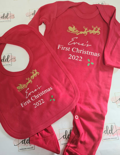 Babys first christmas set