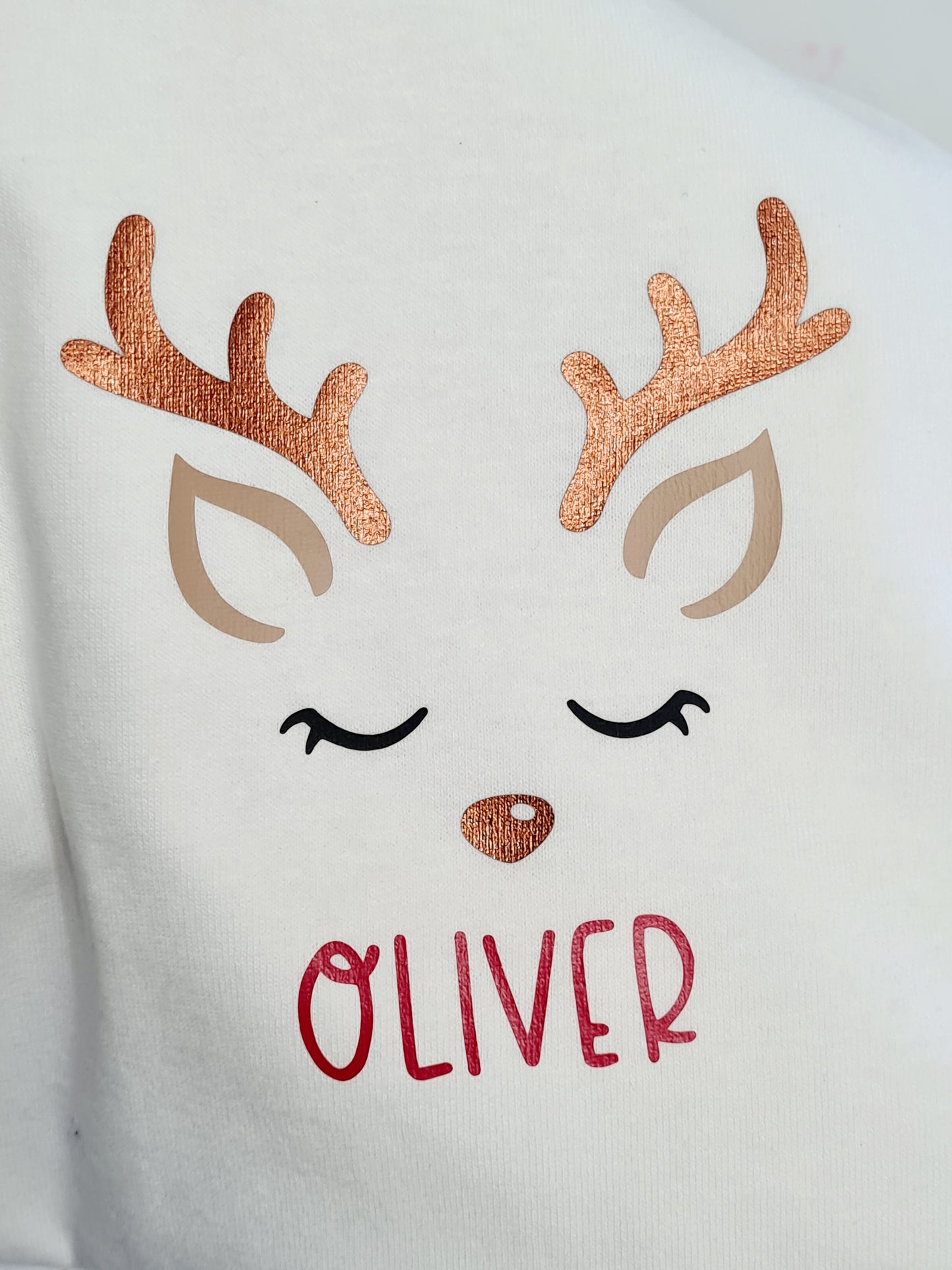 Childrens christmas reindeer t-shirt