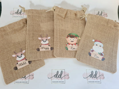 Christmas character treat bags