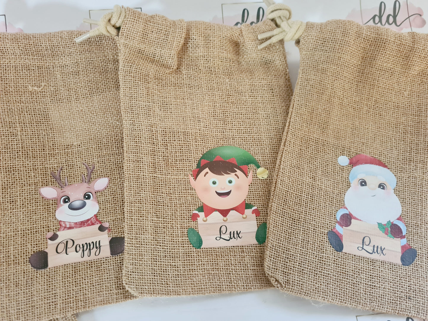 Christmas character treat bags