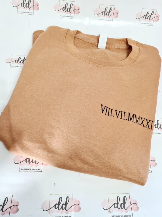 Roman numerals jumper