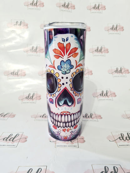 Day of the dead tumbler