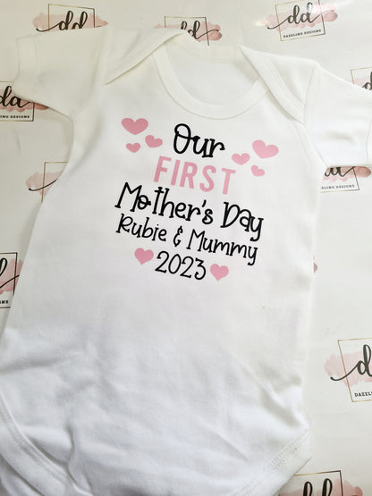 Mothers day baby vest