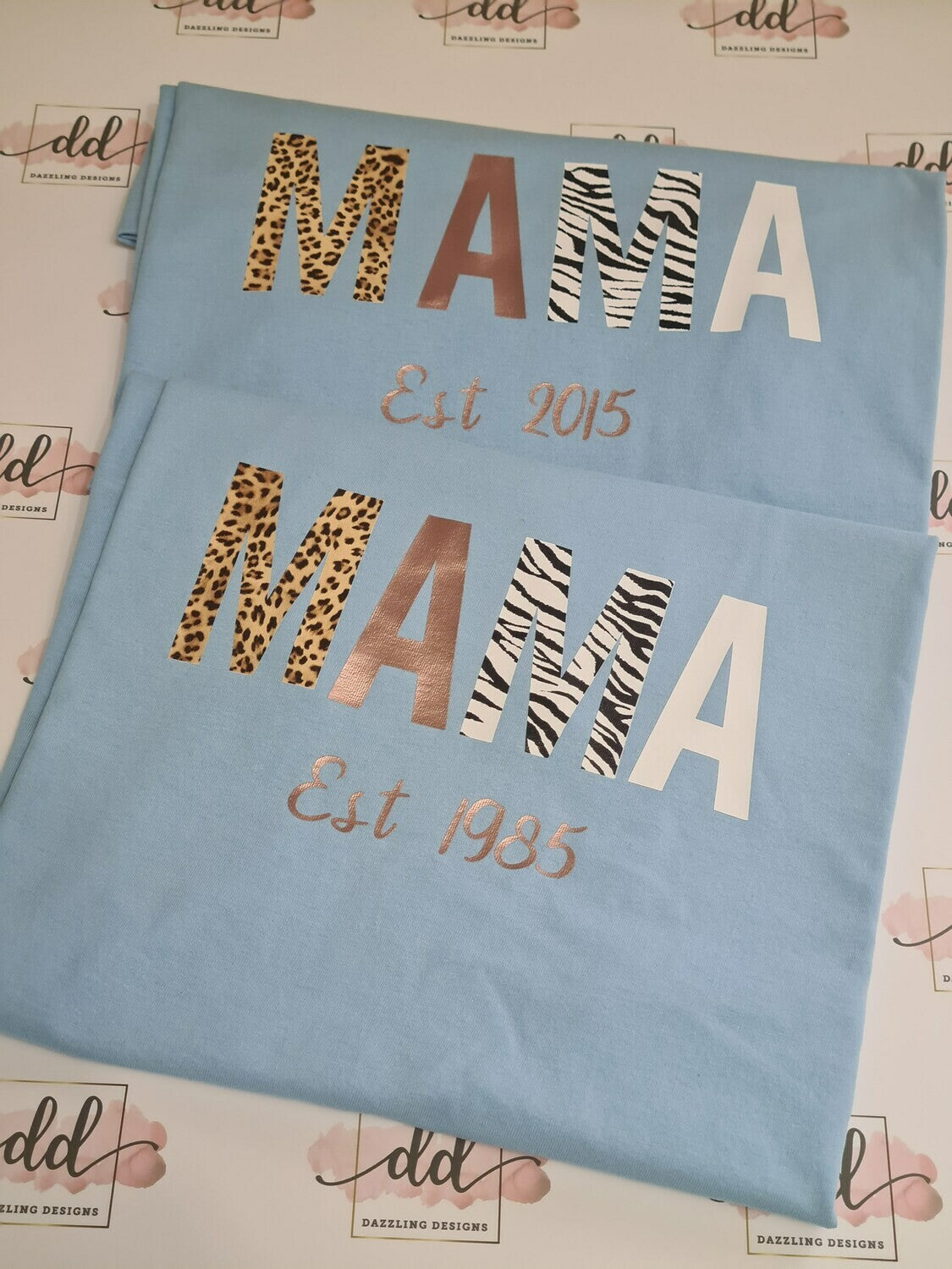 Mama animal print t-shirt