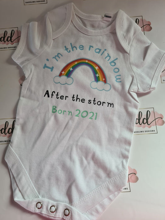 Rainbow baby vest