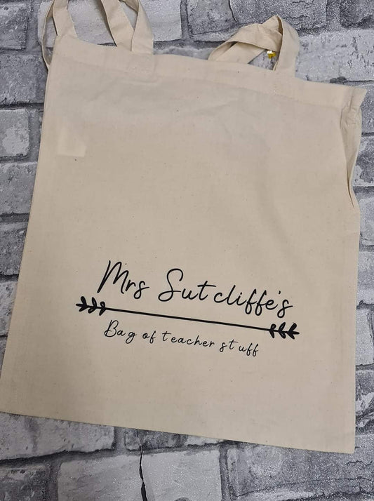 Teacher tote bag