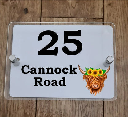 Door number sign