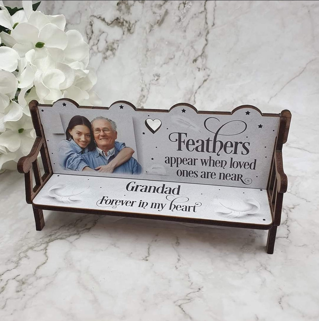 Feathers Memorial bench