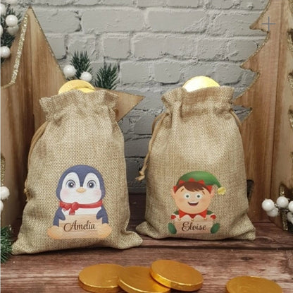 Christmas character treat bags