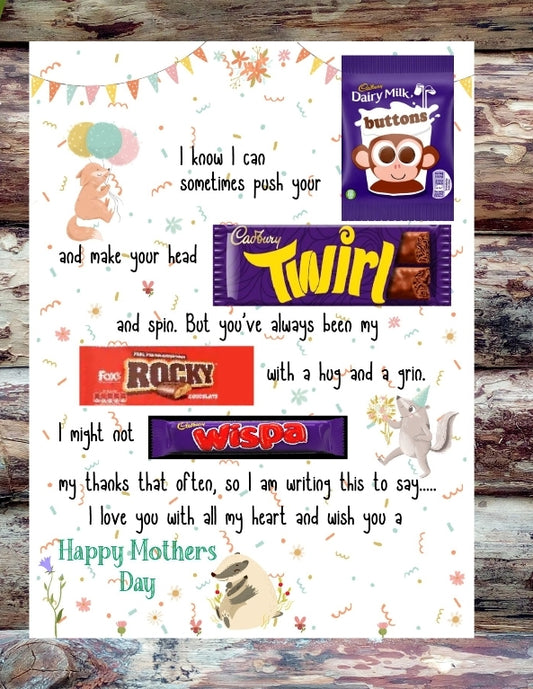 Mum chocolate board