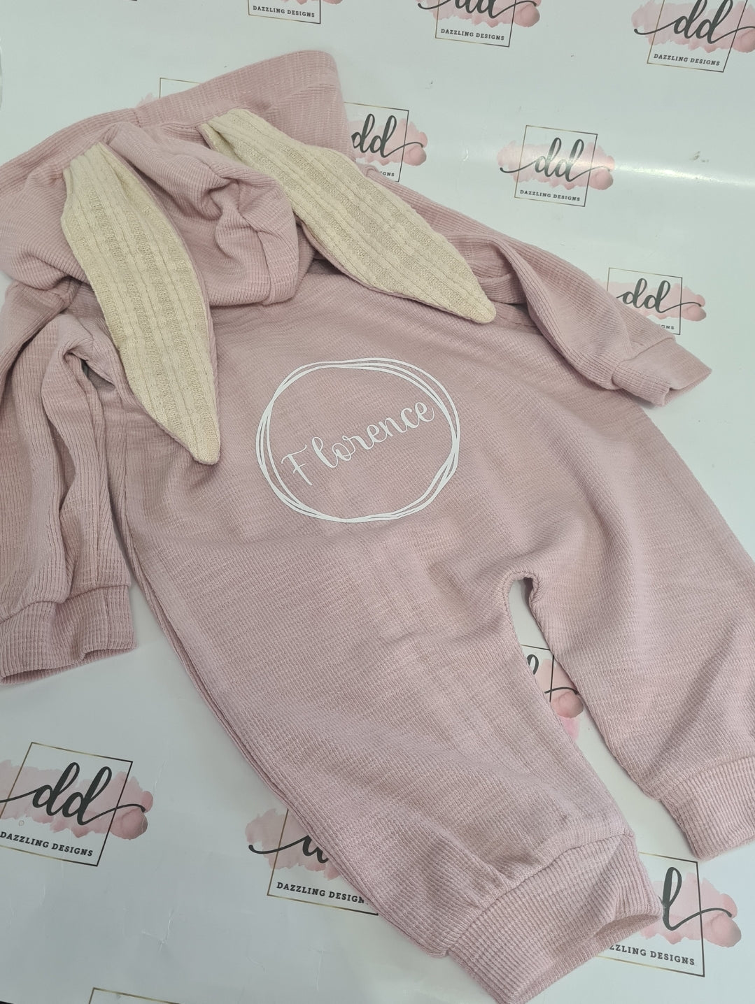 Baby's bunny onsie