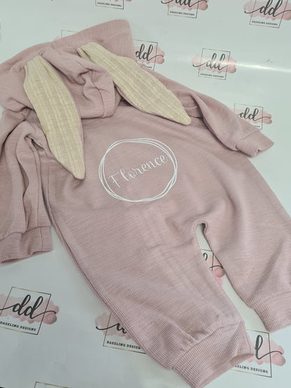 Baby's bunny onsie